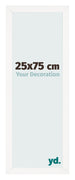 Fotokader 25x75 cm Wit Hoogglans MDF Bologna Voorzijde Maat | Yourdecoration.be
