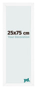Fotokader 25x75 cm Wit Mat MDF Bologna Voorzijde Maat | Yourdecoration.be