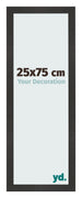 Fotokader 25x75 cm Zwart Mat MDF Bologna Voorzijde Maat | Yourdecoration.be