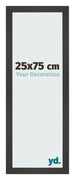 Fotokader 25x75cm Antraciet MDF Bologna Voorzijde Maat | Yourdecoration.be