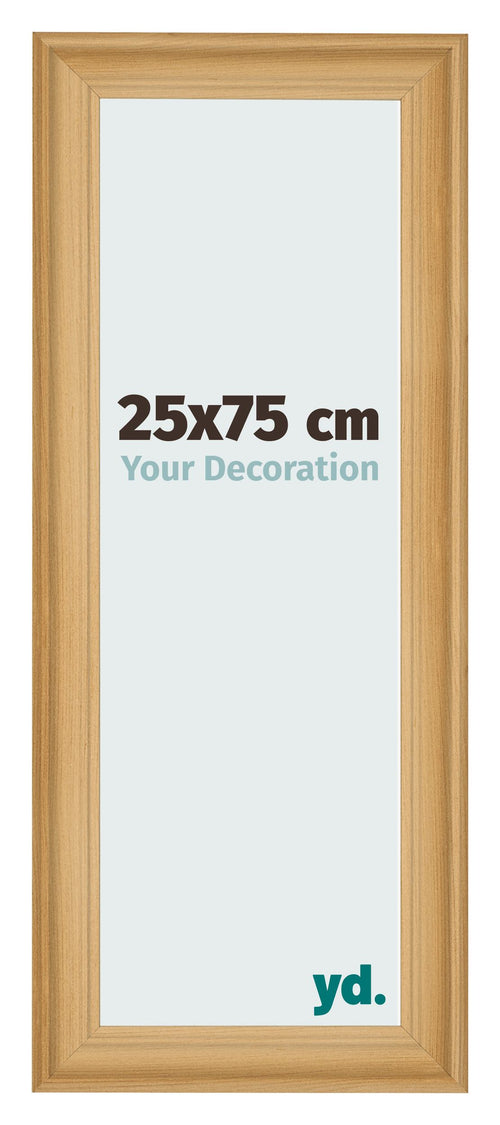 Fotokader 25x75cm Dennen Houtnerf MDF Lazio Voorzijde Maat | Yourdecoration.be