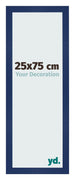 Fotokader 25x75cm Donkerblauw Geveegd MDF Bologna Voorzijde Maat | Yourdecoration.be