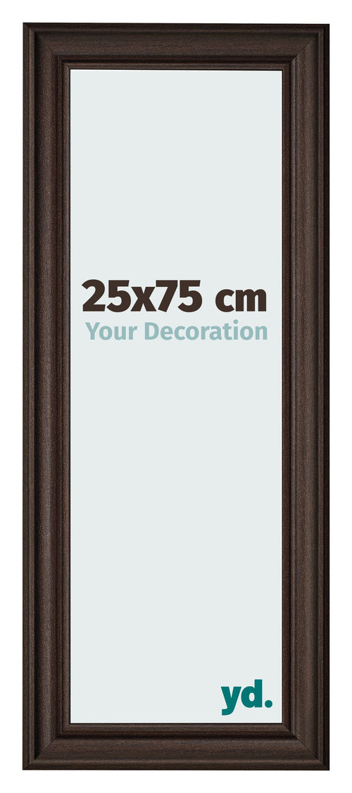Fotokader 25x75cm Eiken Donker MDF Lazio Voorzijde Maat | Yourdecoration.be