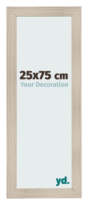Fotokader 25x75cm Eiken Licht MDF Pisa Voorzijde Maat | Yourdecoration.be