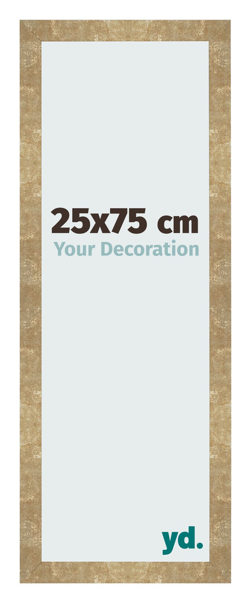 Fotokader 25x75cm Goud Antiek MDF Bologna Voorzijde Maat | Yourdecoration.be