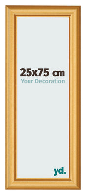 Fotokader 25x75cm Goud Mat MDF Lazio Voorzijde Maat | Yourdecoration.be