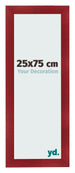 Fotokader 25x75cm Wijnrood Geveegd MDF Pisa Voorzijde Maat | Yourdecoration.be