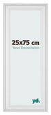 Fotokader 25x75cm Wit Geveegd MDF Lazio Voorzijde Maat | Yourdecoration.be