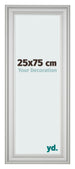 Fotokader 25x75cm Zilver Mat MDF Lazio Voorzijde Maat | Yourdecoration.be
