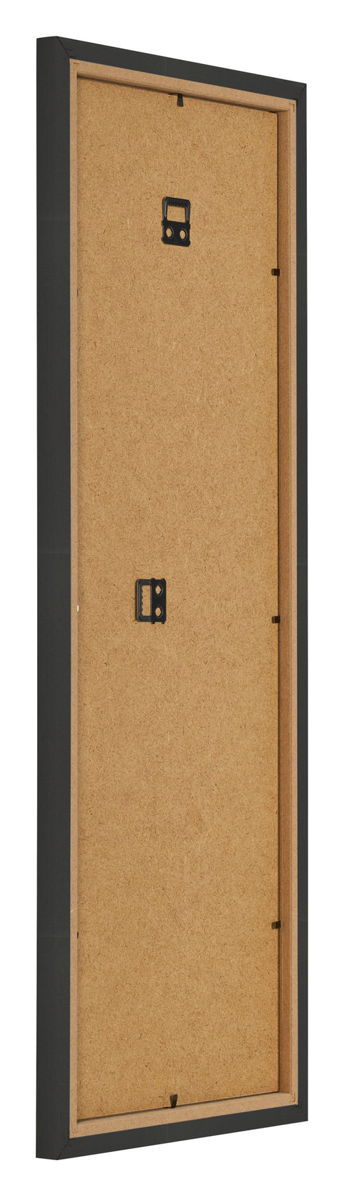 Fotokader 25x75cm Zwart Houtnerf MDF Bologna Achterzijde Schuin | Yourdecoration.be