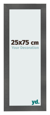 Fotokader 25x75cm Zwart Mat MDF Pisa Voorzijde Maat | Yourdecoration.be