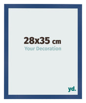 Fotokader 28x35 cm Donkerblauw MDF Bologna Voorzijde Maat | Yourdecoration.be