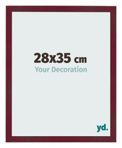 Fotokader 28x35 cm Wijnrood Geveegd MDF Bologna Voorzijde Maat | Yourdecoration.be