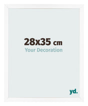 Fotokader 28x35 cm Wit Mat MDF Bologna Voorzijde Maat | Yourdecoration.be