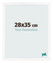 Fotokader 28x35 cm Wit Mat MDF Bologna Voorzijde Maat | Yourdecoration.be