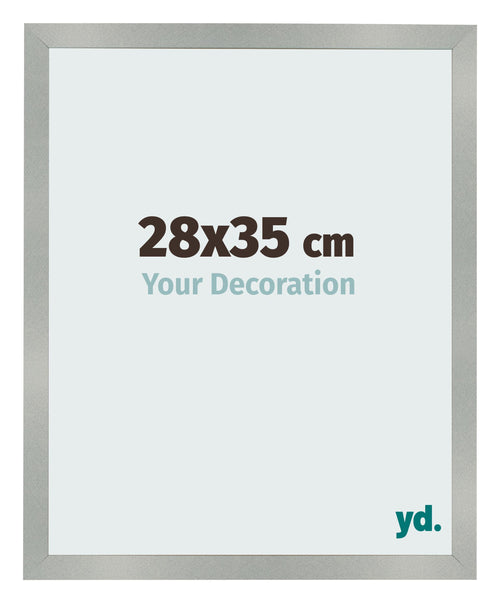 Fotokader 28x35cm Aluminium Geborsteld MDF Bologna Voorzijde Maat | Yourdecoration.be
