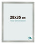 Fotokader 28x35cm Aluminium Geborsteld MDF Bologna Voorzijde Maat | Yourdecoration.be