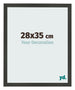 Fotokader 28x35cm Antraciet MDF Bologna Voorzijde Maat | Yourdecoration.be
