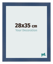 Fotokader 28x35cm Donkerblauw Geveegd MDF Pisa Voorzijde Maat | Yourdecoration.be