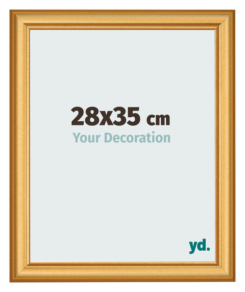 Fotokader 28x35cm Goud Mat MDF Lazio Voorzijde Maat | Yourdecoration.be