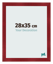 Fotokader 28x35cm Wijnrood Geveegd MDF Pisa Voorzijde Maat | Yourdecoration.be