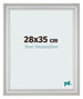 Fotokader 28x35cm Zilver Mat MDF Lazio Voorzijde Maat | Yourdecoration.be
