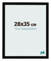 Fotokader 28x35cm Zwart Hoogglans MDF Bologna Voorzijde Maat | Yourdecoration.be