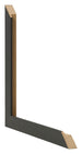 Fotokader 28x35cm Zwart Houtnerf MDF Bologna Detail Doorsnede | Yourdecoration.be