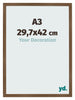 Fotokader 29 7x42 cm A3 Eiken Rustiek MDF Bologna Voorzijde Maat | Yourdecoration.be