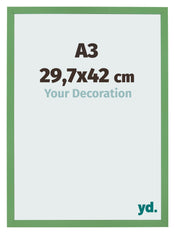 Fotokader 29 7x42 cm A3 Groen MDF Bologna Voorzijde Maat | Yourdecoration.be