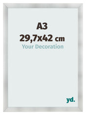 Fotokader 29 7x42cm A3 Aluminium Geborsteld MDF Pisa Voorzijde Maat | Yourdecoration.be