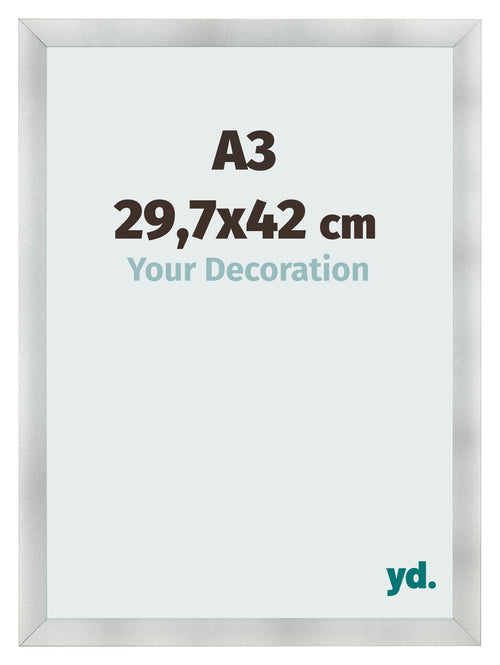 Fotokader 29 7x42cm A3 Aluminium Geborsteld MDF Pisa Voorzijde Maat | Yourdecoration.be