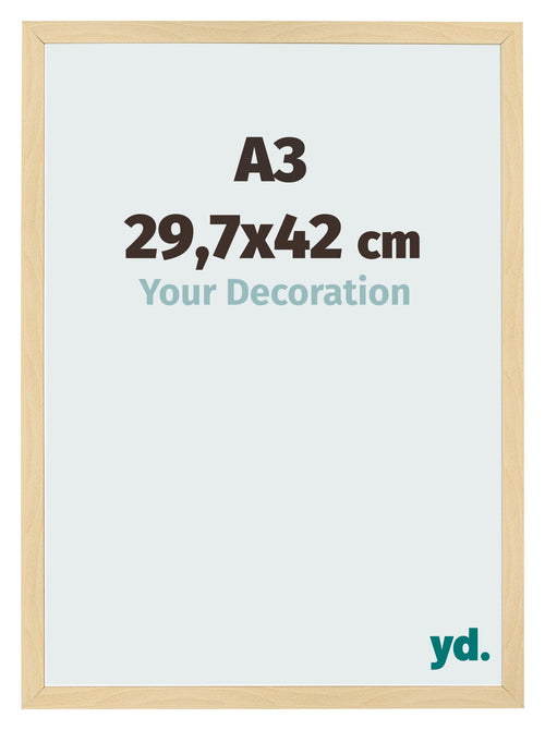 Fotokader 29 7x42cm A3 Beuken Decor MDF Bologna Voorzijde Maat | Yourdecoration.be
