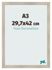 Fotokader 29 7x42cm A3 Eiken Licht MDF Pisa Voorzijde Maat | Yourdecoration.be