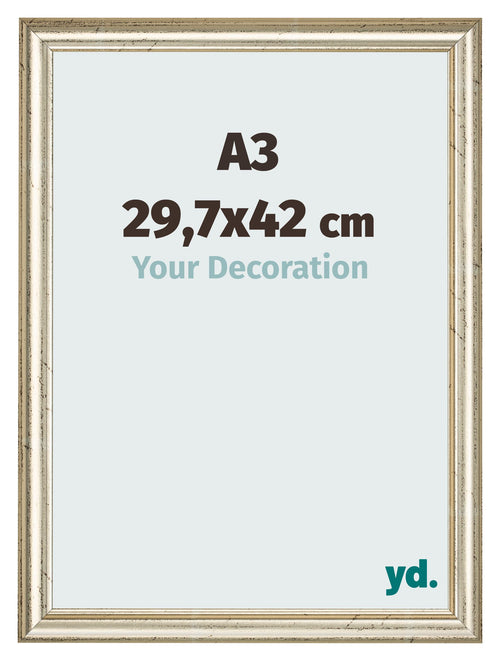 Fotokader 29 7x42cm A3 Metaalglans MDF Lazio Voorzijde Maat | Yourdecoration.be