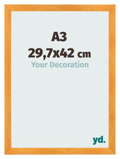 Fotokader 29 7x42cm A3 Oranje MDF Pisa Voorzijde Maat | Yourdecoration.be