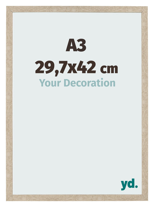 Fotokader 29 7x42cm A3 Sonoma Eiken MDF Bologna Voorzijde Maat | Yourdecoration.be