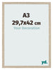 Fotokader 29 7x42cm A3 Sonoma Eiken MDF Bologna Voorzijde Maat | Yourdecoration.be