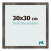 Fotokader 30x30 cm Geoxideerd Metaal MDF Bologna Voorzijde Maat | Yourdecoration.be