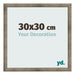 Fotokader 30x30 cm Metaal Vintage MDF Bologna Voorzijde Maat | Yourdecoration.be