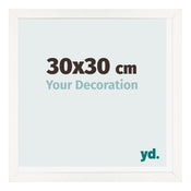 Fotokader 30x30 cm Wit Hoogglans MDF Bologna Voorzijde Maat | Yourdecoration.be