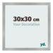 Fotokader 30x30cm Aluminium Geborsteld MDF Bologna Voorzijde Maat | Yourdecoration.be