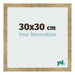 Fotokader 30x30cm Goud Antiek MDF Bologna Voorzijde Maat | Yourdecoration.be