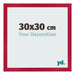 Fotokader 30x30cm Rood MDF Bologna Voorzijde Maat | Yourdecoration.be