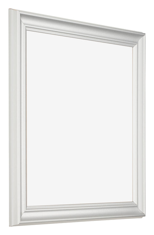 Fotokader 30x30cm Wit Geveegd MDF Lazio Voorzijde Schuin | Yourdecoration.be