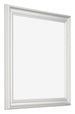 Fotokader 30x30cm Wit Geveegd MDF Lazio Voorzijde Schuin | Yourdecoration.be
