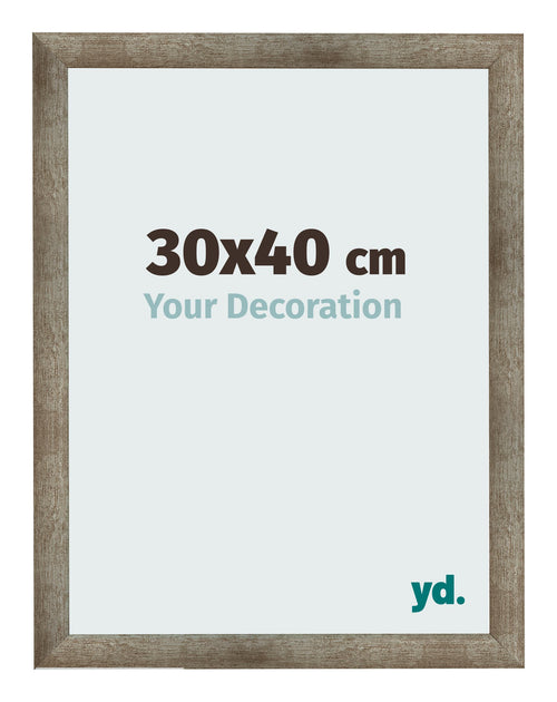 Fotokader 30x40 cm Metaal Vintage MDF Bologna Voorzijde Maat | Yourdecoration.be