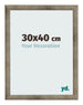 Fotokader 30x40 cm Metaal Vintage MDF Bologna Voorzijde Maat | Yourdecoration.be