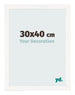 Fotokader 30x40 cm Wit Hoogglans MDF Bologna Voorzijde Maat | Yourdecoration.be