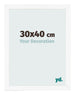 Fotokader 30x40 cm Wit Mat MDF Bologna Voorzijde Maat | Yourdecoration.be